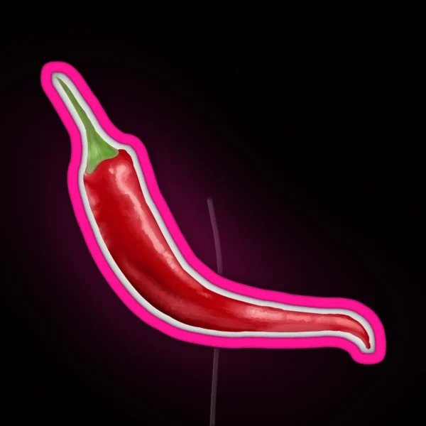 Spicy Chili Pepper RGB Neon Sign