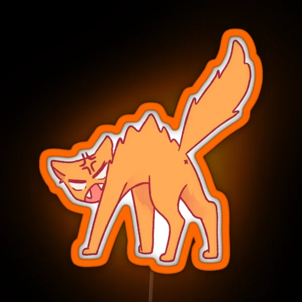 Spicy Orange Cat RGB Neon Sign