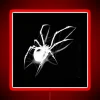 Spider bite neon sign RGB red.