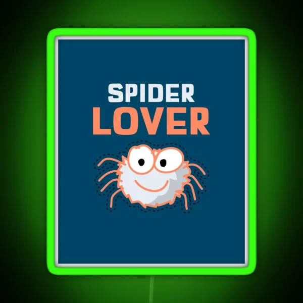 Spider Lover RGB Neon Sign