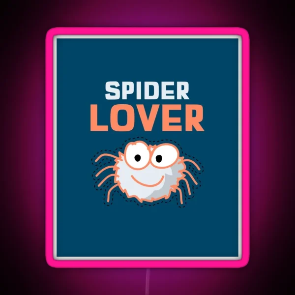 Spider Lover RGB Neon Sign