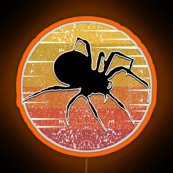Spider Lovers Gift Spiders Retro Vintage RGB Neon Sign