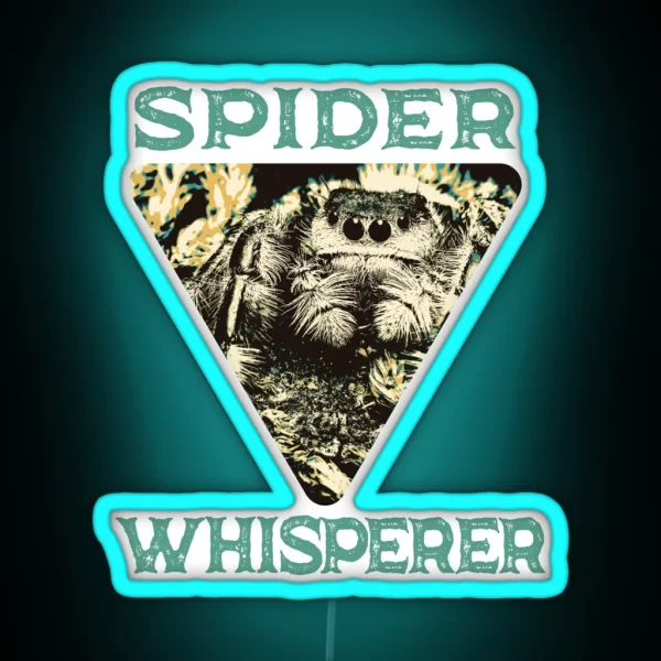 Spider Whisperer Spider Lover RGB Neon Sign