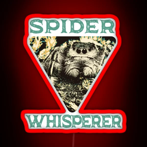 Spider Whisperer Spider Lover RGB Neon Sign
