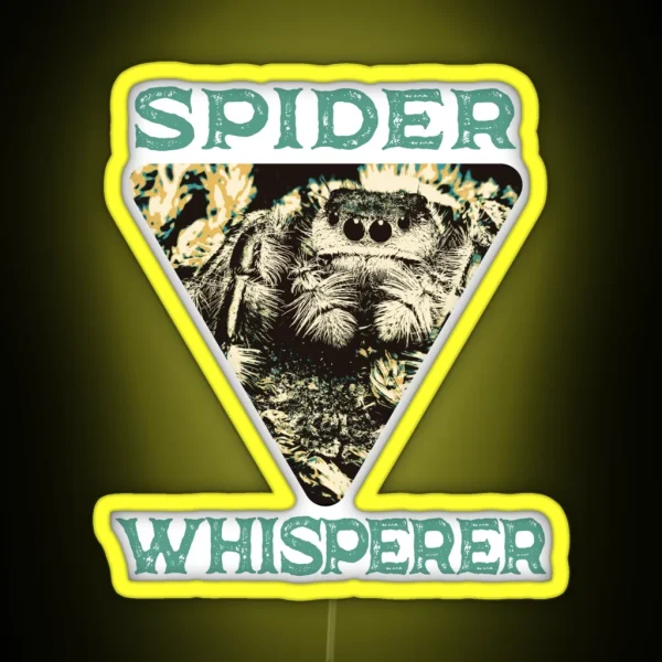 Spider Whisperer Spider Lover RGB Neon Sign