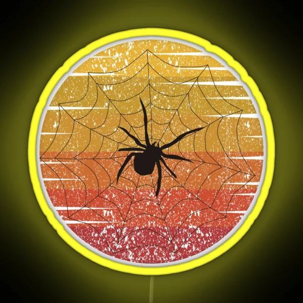 Spiders Lovers Gift Spiders Retro Vintage RGB Neon Sign