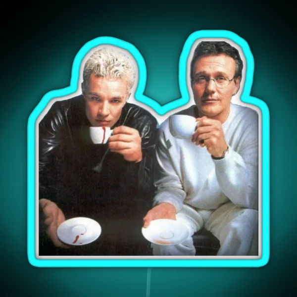 Spike And Giles RGB Neon Sign