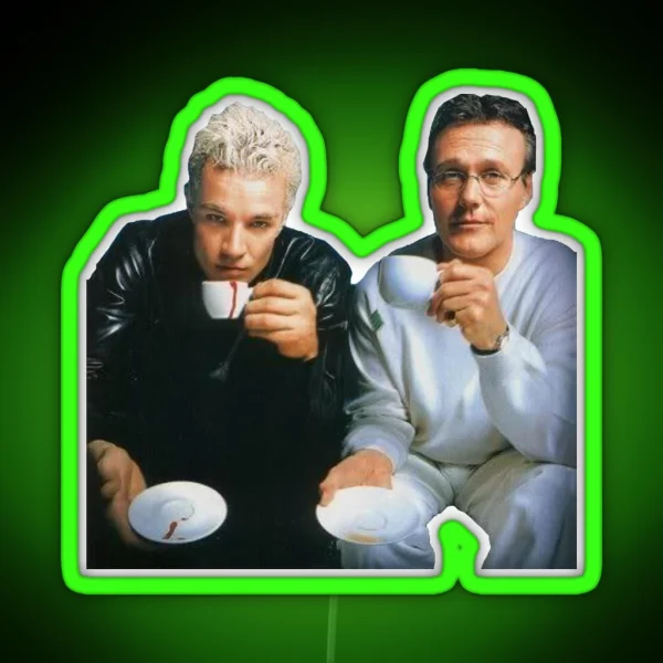 Spike And Giles RGB Neon Sign