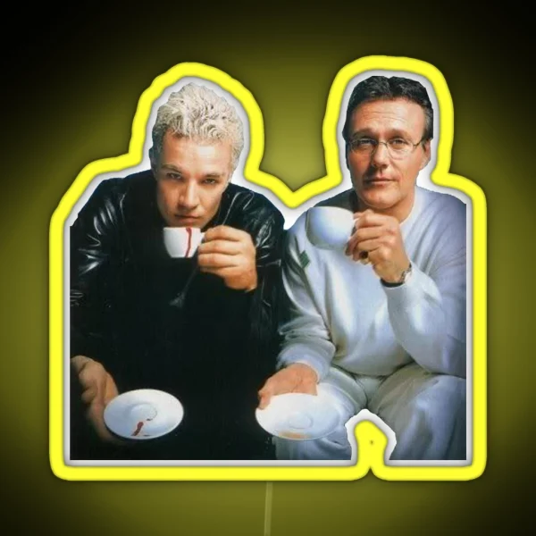 Spike And Giles RGB Neon Sign