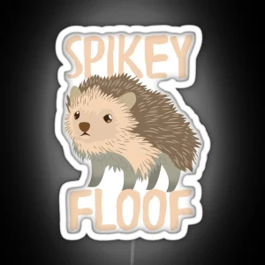 SPIKEY FLOOF Hedgehog RGB Neon Sign