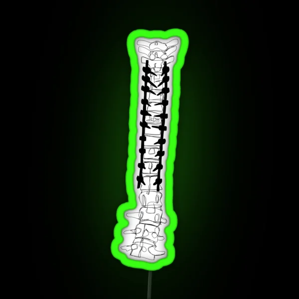 Spinal Fusion Spine RGB Neon Sign