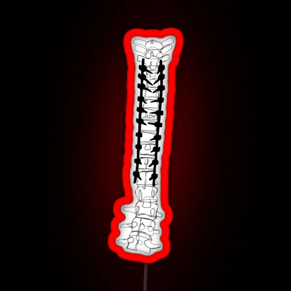Spinal Fusion Spine RGB Neon Sign