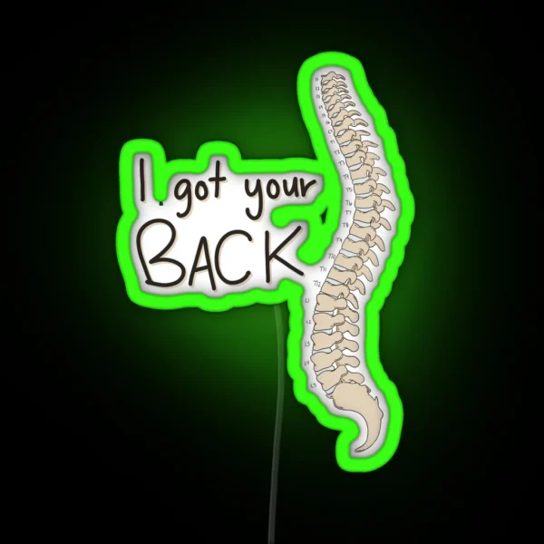 Spine Puns RGB Neon Sign