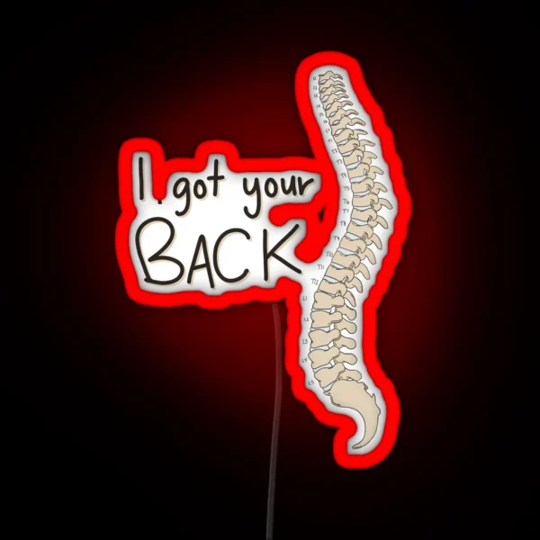 Spine Puns RGB Neon Sign