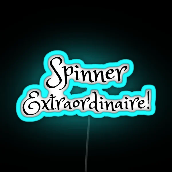 Spinner Extraordinaire RGB Neon Sign