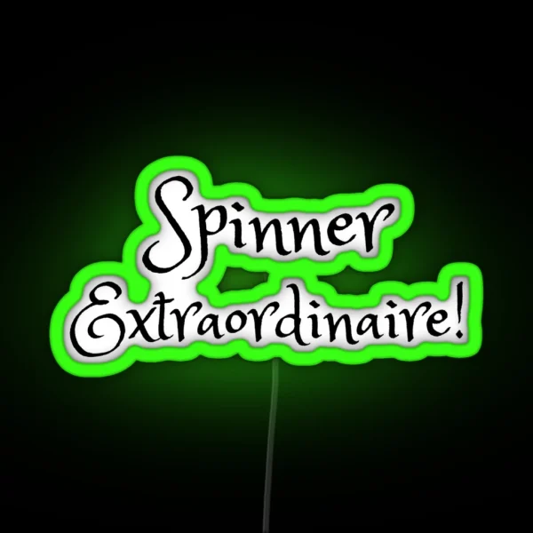Spinner Extraordinaire RGB Neon Sign