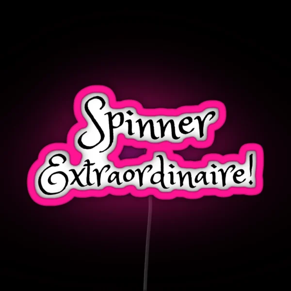 Spinner Extraordinaire RGB Neon Sign