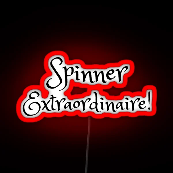 Spinner Extraordinaire RGB Neon Sign