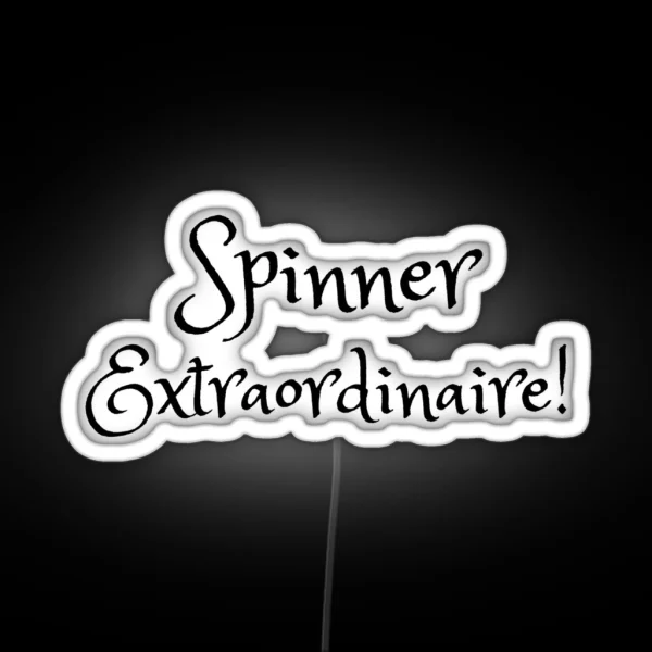Spinner Extraordinaire RGB Neon Sign