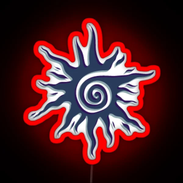 Spiral Sun RGB Neon Sign