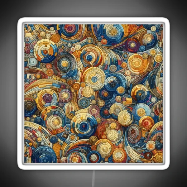 Spiral Van Gogh Art Style 2 RGB Neon Sign