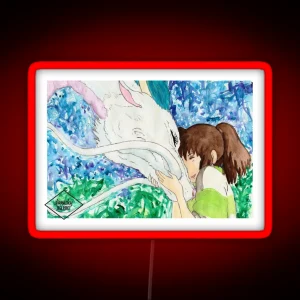 Spirited Away And Haku RGB Neon Sign