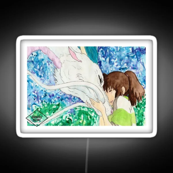 Spirited Away And Haku RGB Neon Sign
