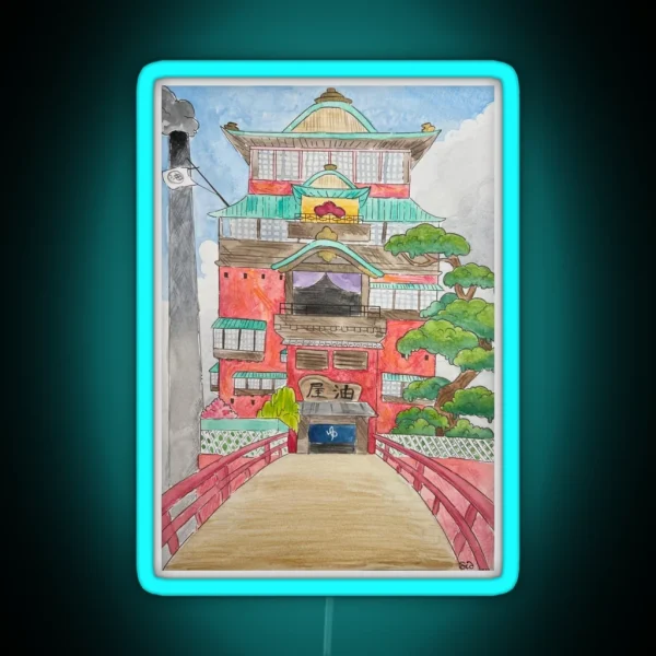 Spirited Away Bath House RGB Neon Sign