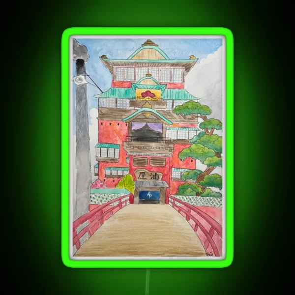 Spirited Away Bath House RGB Neon Sign