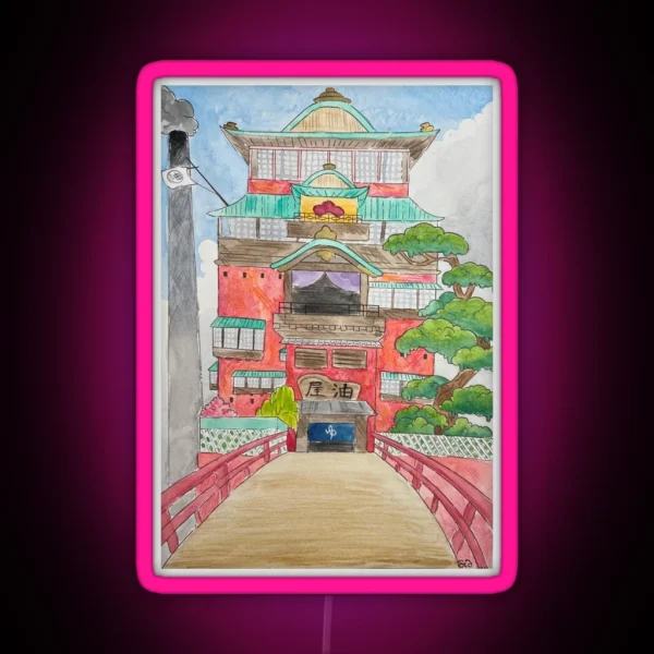Spirited Away Bath House RGB Neon Sign