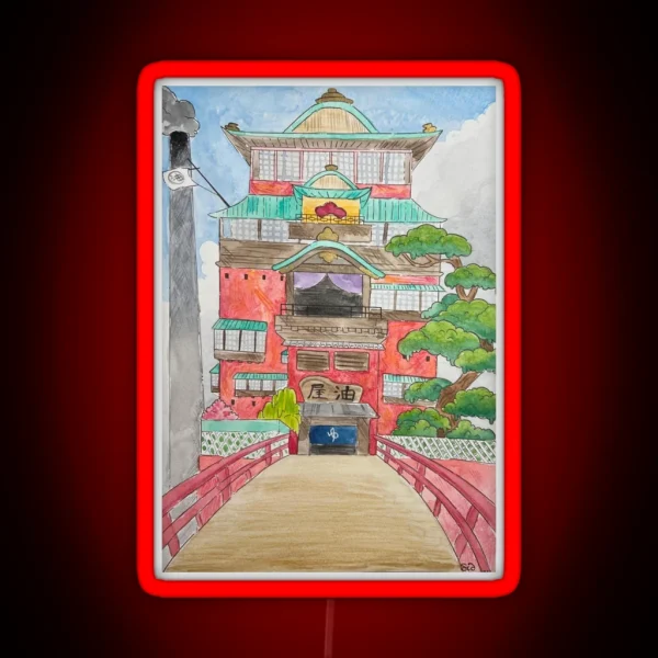 Spirited Away Bath House RGB Neon Sign