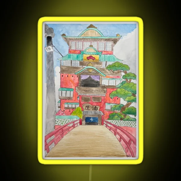 Spirited Away Bath House RGB Neon Sign