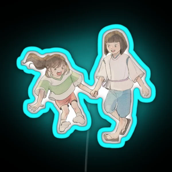 Spirited Away Chihiro And Haku RGB Neon Sign