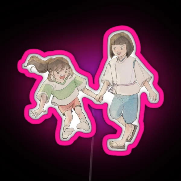 Spirited Away Chihiro And Haku RGB Neon Sign