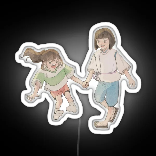 Spirited Away Chihiro And Haku RGB Neon Sign