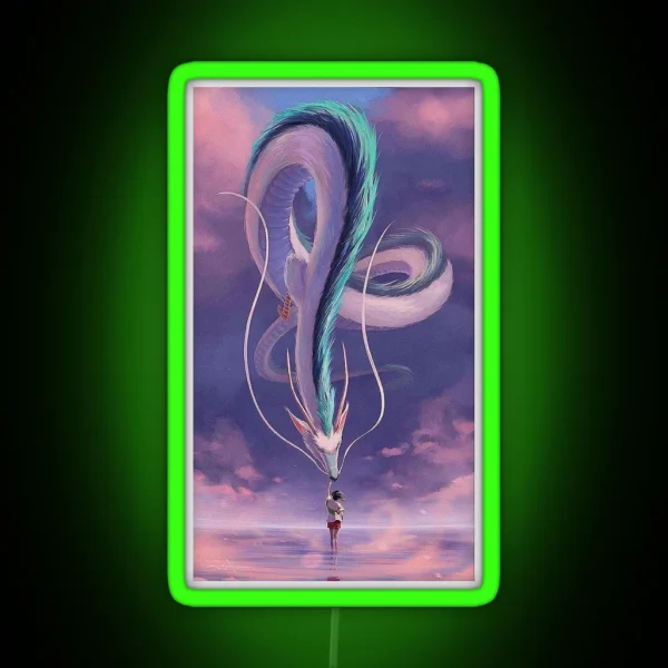 Spirited Away Dragon RGB Neon Sign