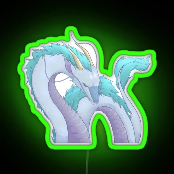Spirited Away Haku Peeker RGB Neon Sign