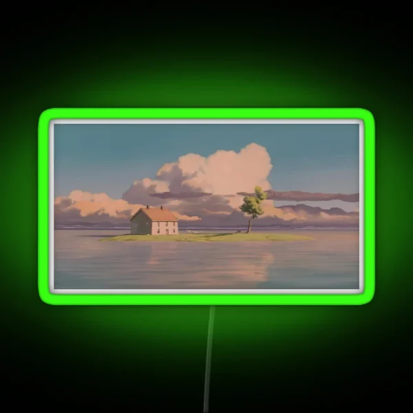 Spirited Away Landscape RGB Neon Sign