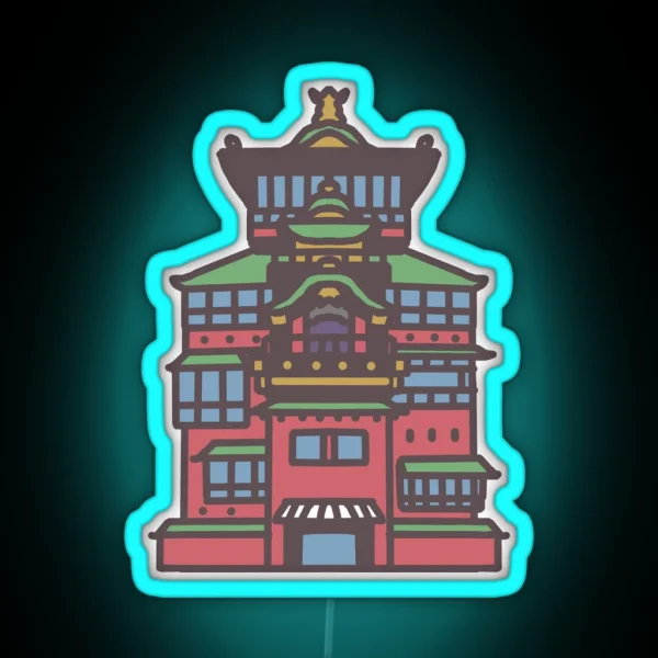 Spirited Away The Bathhouse RGB Neon Sign
