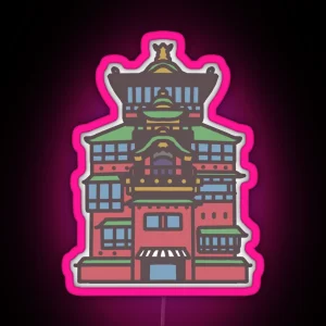 Spirited Away The Bathhouse RGB Neon Sign