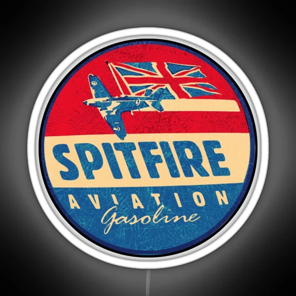Spitfire Aviation Gasoline USA RGB Neon Sign
