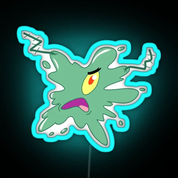 Splat Plankton RGB Neon Sign