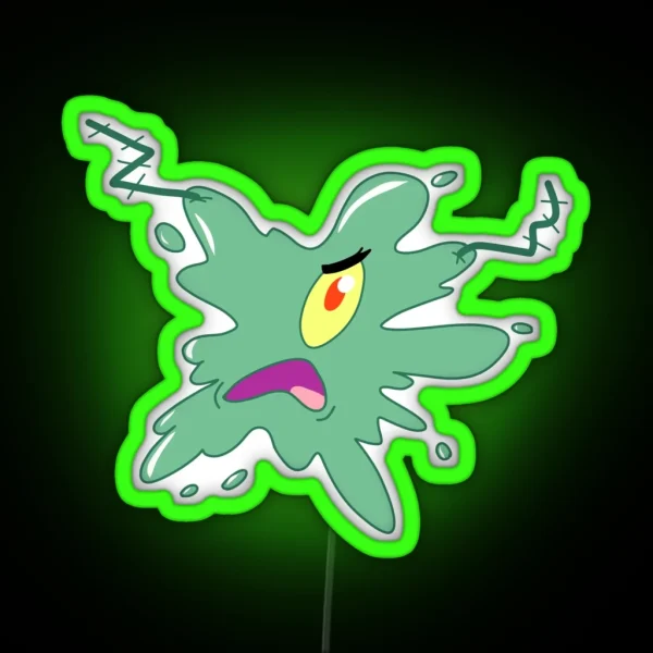 Splat Plankton RGB Neon Sign