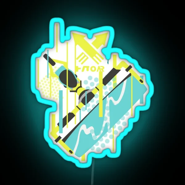 Splat Roller RGB Neon Sign