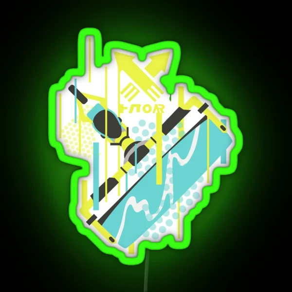 Splat Roller RGB Neon Sign