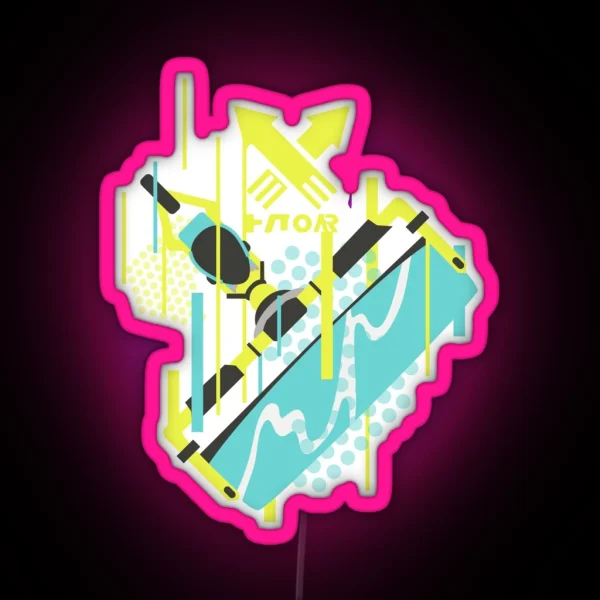 Splat Roller RGB Neon Sign