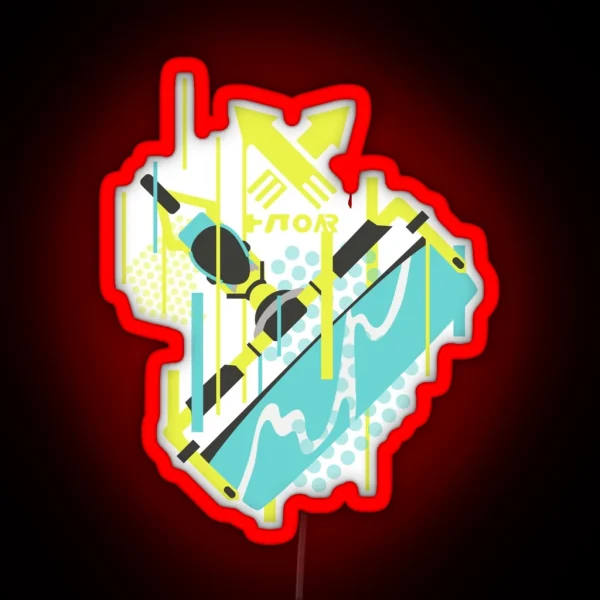 Splat Roller RGB Neon Sign