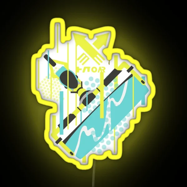Splat Roller RGB Neon Sign