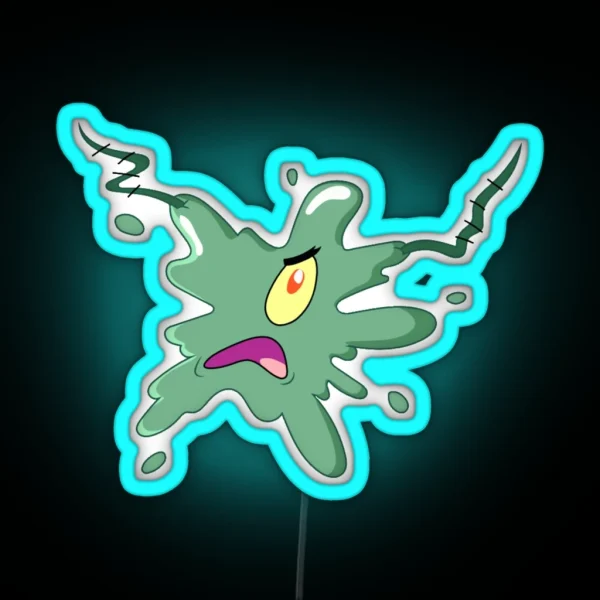 Splattered Plankton RGB Neon Sign