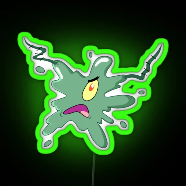 Splattered Plankton RGB Neon Sign
